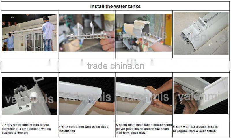 2016 Aluminum balcony awning with LED light