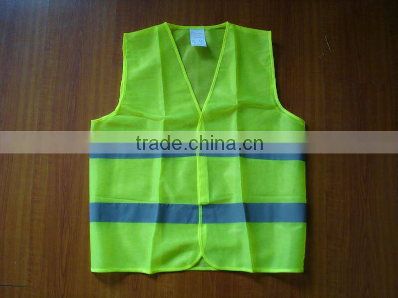 blue mesh safety warning vest
