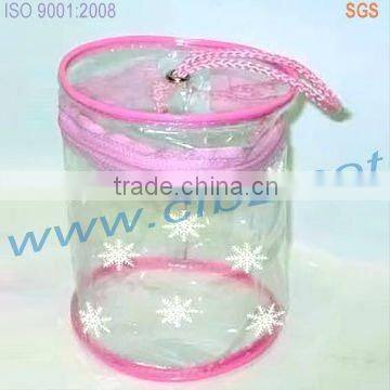 Clear plastic stationery bags with zipper
