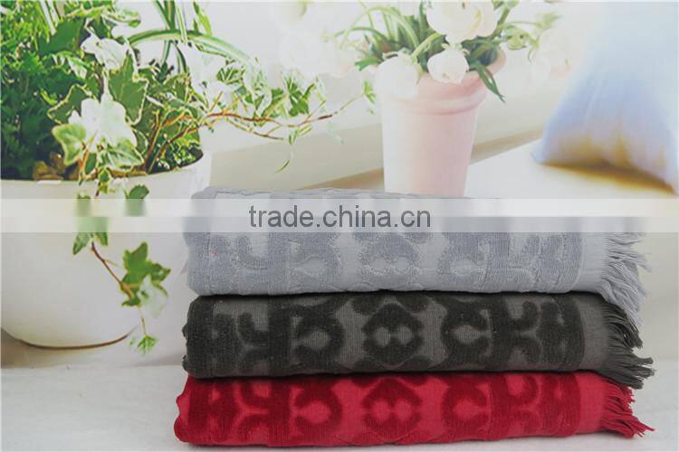 100% Cotton high quality and beautiful design jacquard cotton bath towels SJ-142