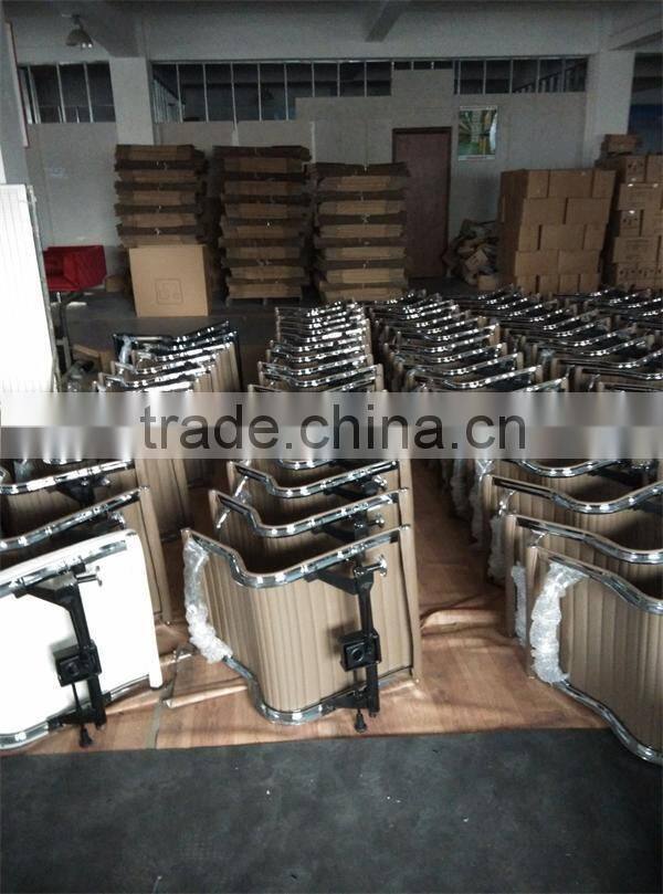 EA108 Modern fabric ribbed replica office conference chair with glides