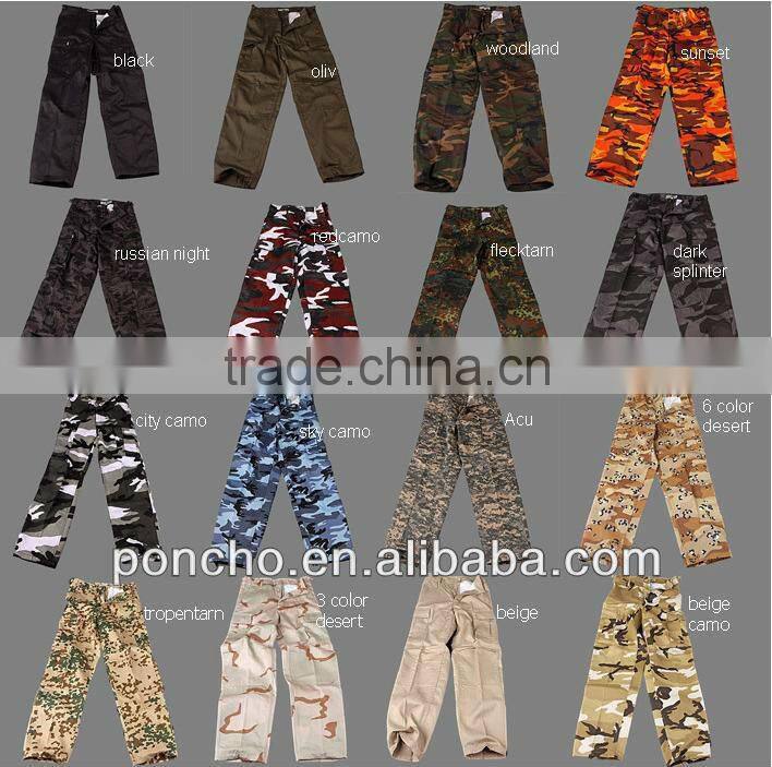 colorful camouflage fabric