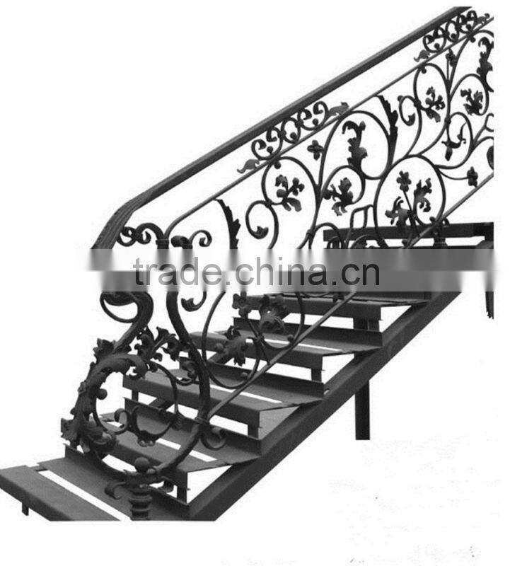 Top-selling hand forged modern metal outdoor stairs