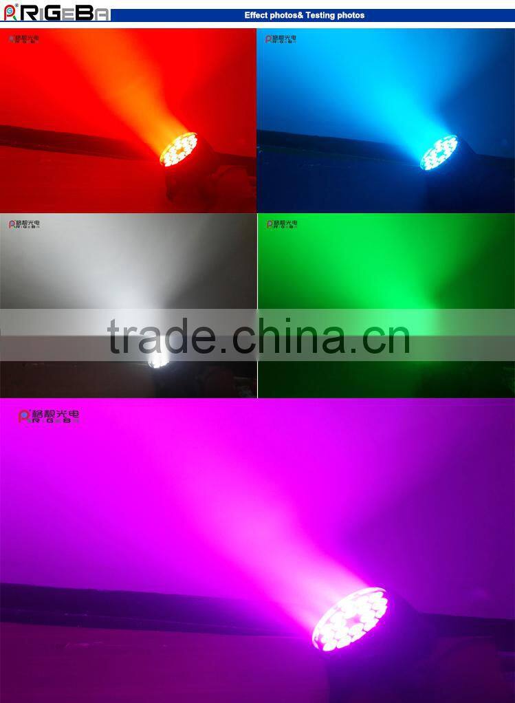 Hot Led Par64 18leds 10W RGBW 4 IN 1 indoor cheap led par can par light