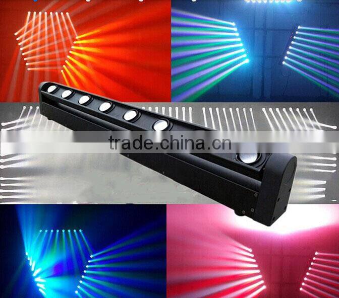 8* 10W RGBW eight beam moving head bar light led stage lighting 10w