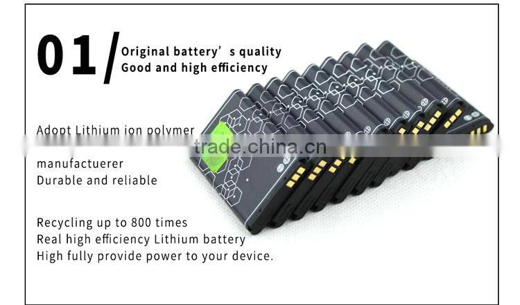 Customized different type mobile phone battery Lithium ion polymer rechargeable battery(BL-5C)
