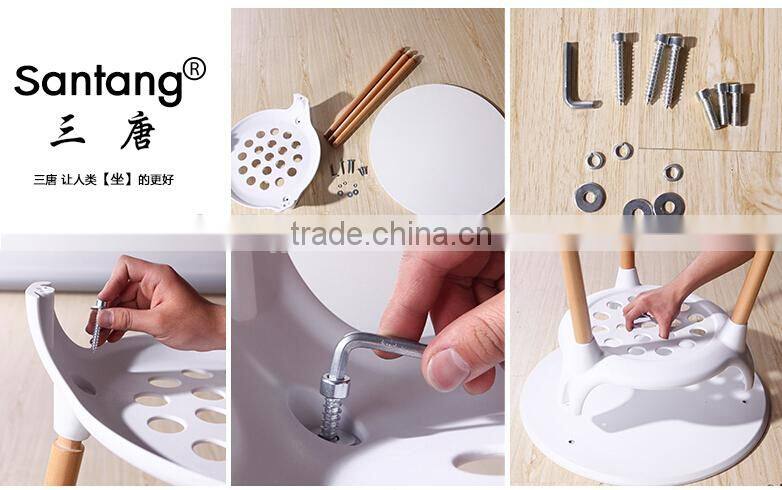 santang new wholesale indoor high-glossy K/D plastic dining table 1545a
