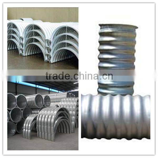 Sinta half circle galvanized corrugated steel pipe
