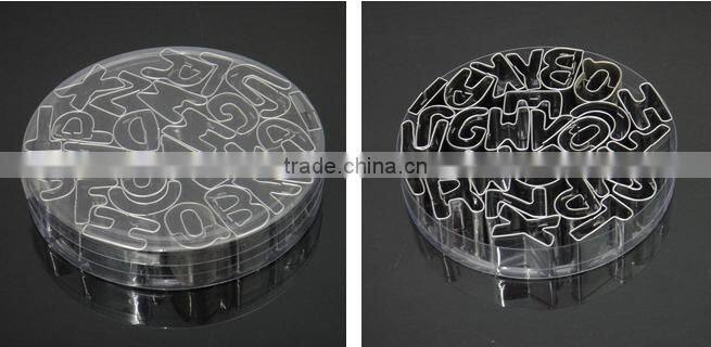Hot Sale 35pcs Letters & Number Stainless Steel Cookie Cutters Set