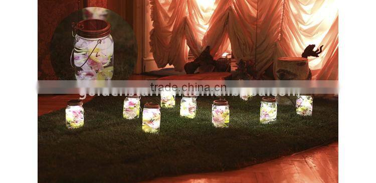 High Grade Mason 4 Led Mgnetic Handle Solar Glass Sun Jar