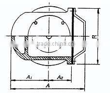 JIS DIN Marine Cast Iron Air Vent Head 53ON DN40-DN300