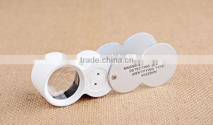 NO.9888 New Design 40x25 Jewelry Magnifier Loupe, Magnifying Glass for Diamond