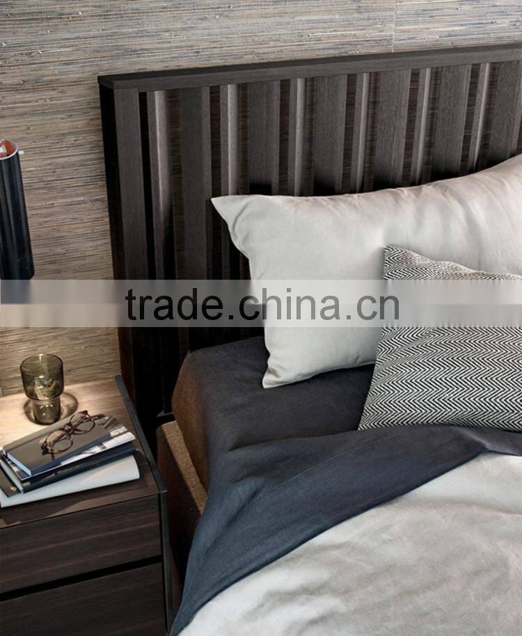 American country style bedroom furniture wooden headboard double size bed
