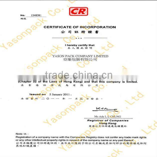 Customised printing one side gusset bag of PE bag paper towel bag