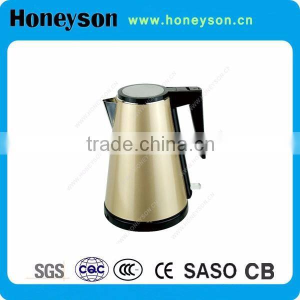 1.2L golden portable electric hot pot for stars hotel