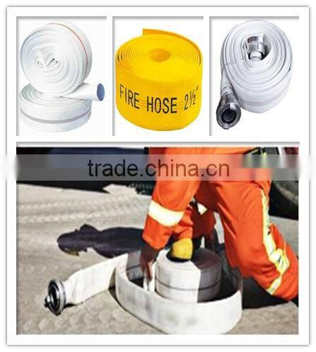 Double jacket marine PU lined fire hose