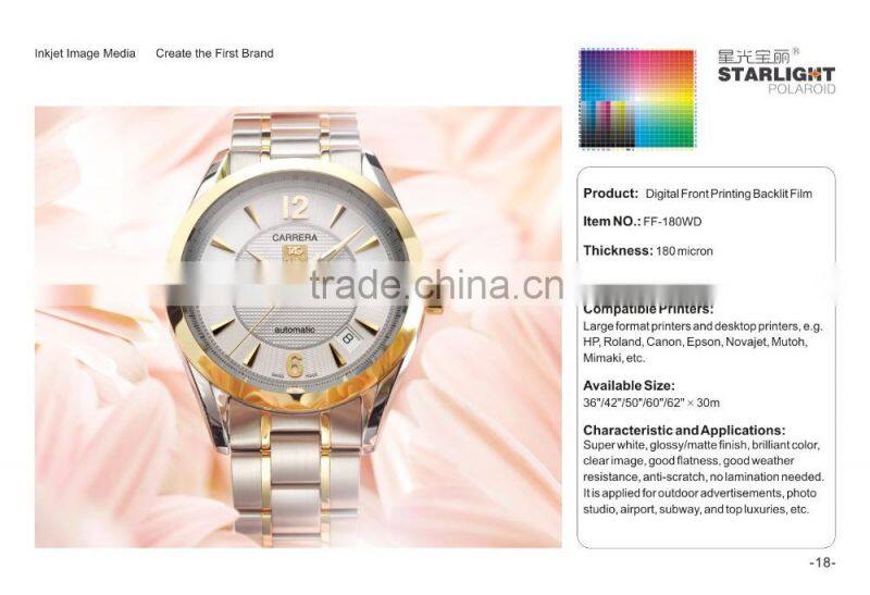 Affordable PET Film Price, Ink Receptive PET Film for Light Box