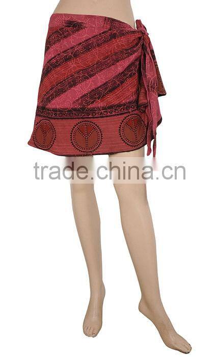 Shop Online Cotton Wrap Skirt With Designer Printings Export Quality