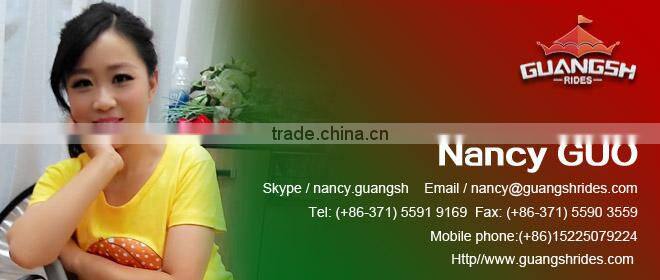 Portable amusement rides for local Fair colorful tea cup rides on wheel