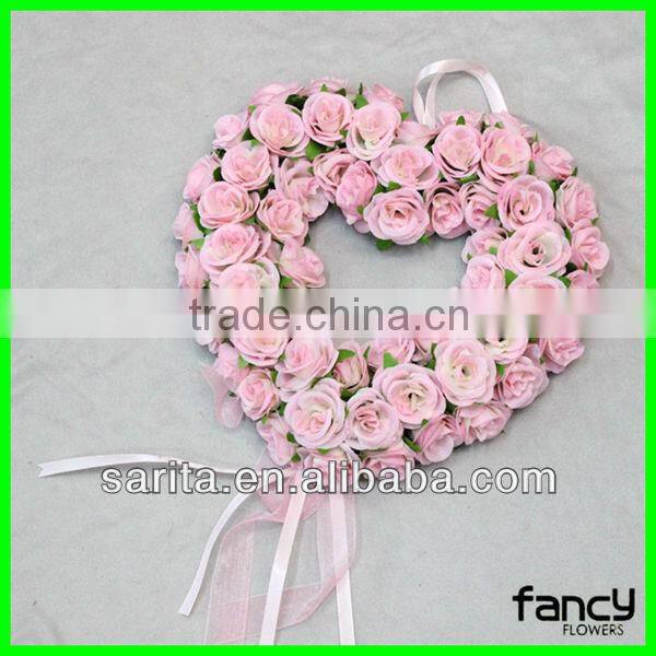 new style heart shape artificial wedding garland for decoration
