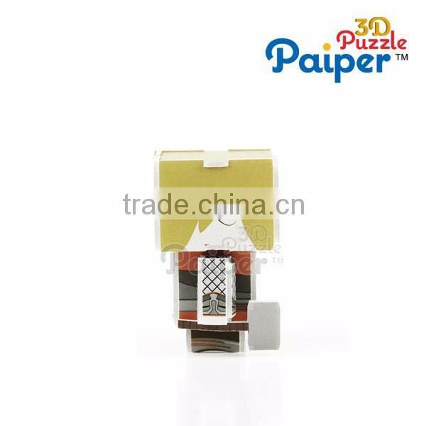 China supplier game paper puzzle 3d assemble toy for kids