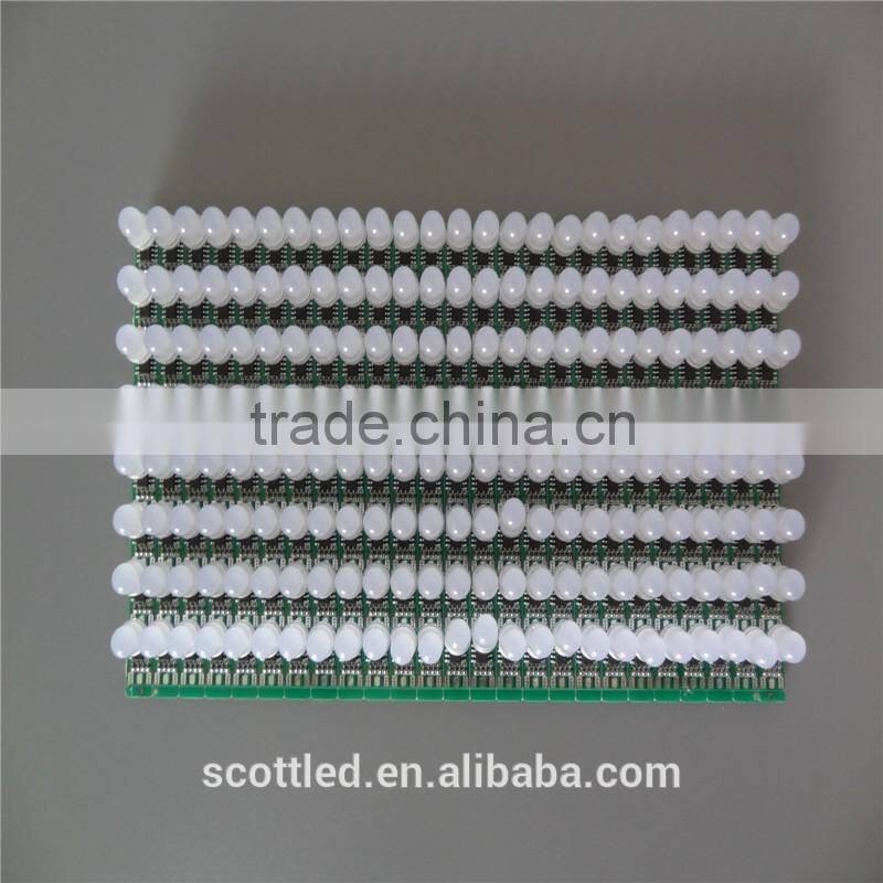 100PCS/ string 12V IP68 WS2811/2801 Pixel Full Color RGB Square LED Module String Waterproof addressable LED