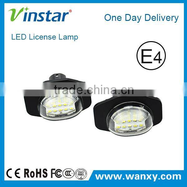 Waterproof Shockproof led license plate lamp for Toyota Alphard with CE ROHS E4 E-Mark approval
