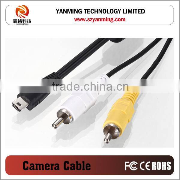 mini 5pin camera av cable for canon