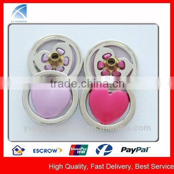 YX1256 Custom Embossed Metal Round Cover Buttons