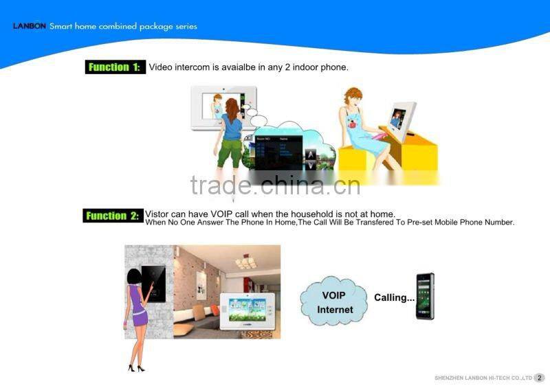 Color video door phone video system kit L2-CH7-1 smart your life