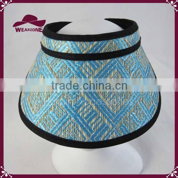 Nice design summer straw sun visor for women