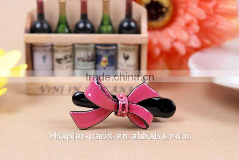 Rhinestone bow french pin fashion hair jewellery