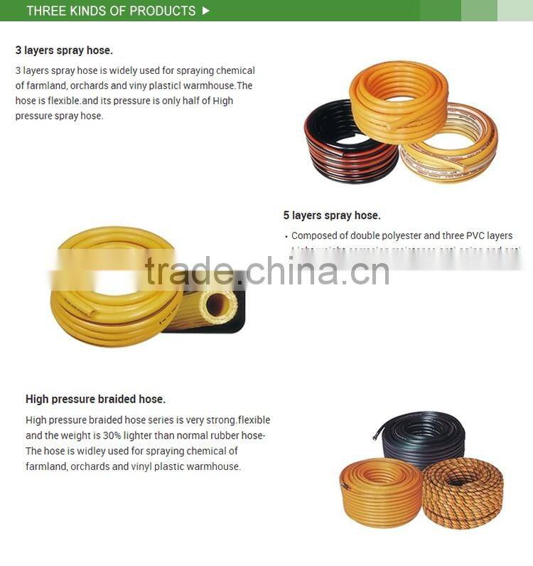 Eco-Friendly Unique Design pvc high pressure spray hose