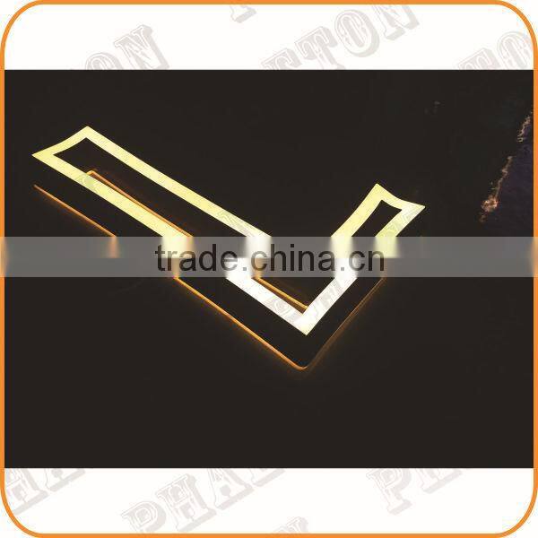 New products !!! both front and back halo illuminated acrylic channel letter sign