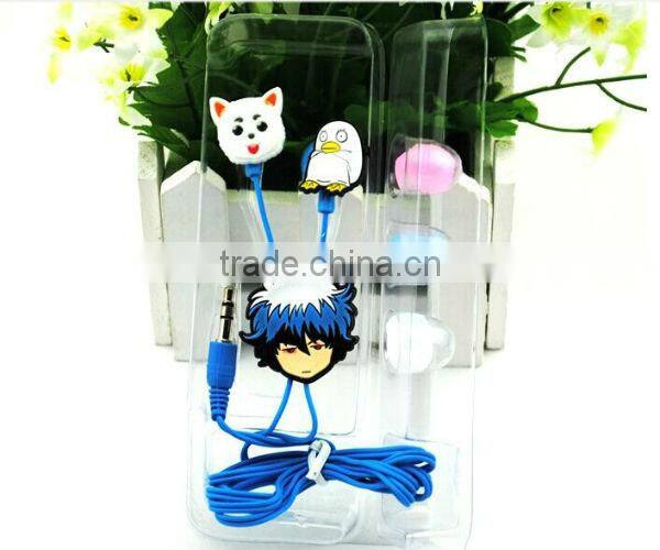 2014 best selling Cute Lovely anime in-ear Earphones for kids
