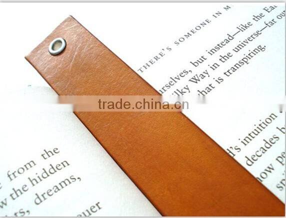 Custom handmade leather bookmark high quality leather bookmark for wholesale
