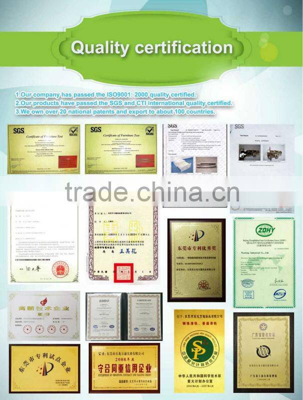 53mm wide ball bearing industrial draw track for telecommunication racks