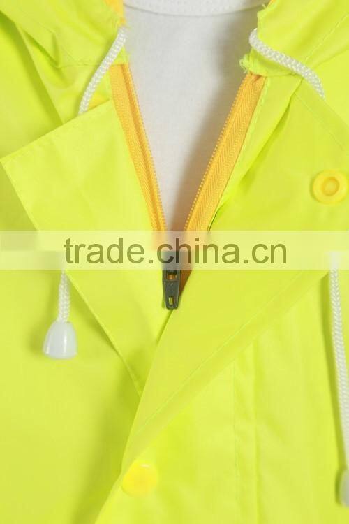school kids use school bag raincoat