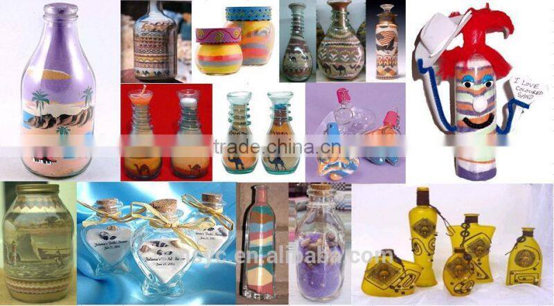 natural color sand, colored sand, colorful sand, granite particles, granite powder