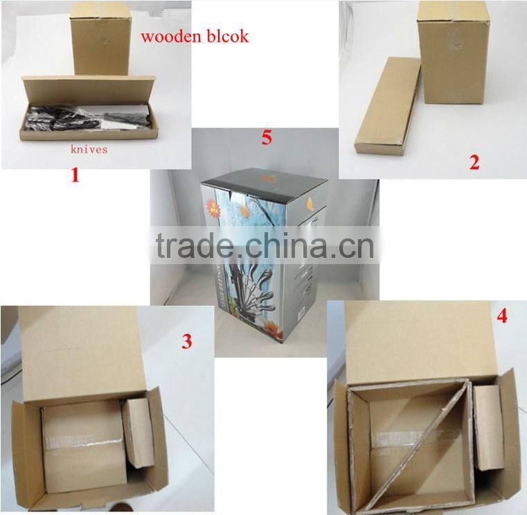 2015 Hot Sale Low Price Non Stick Coating Kitchen Knife Set