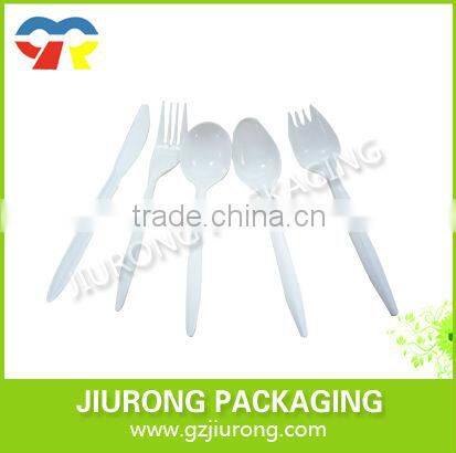 disposable cutlery plastic fork and spoon food grade plastic cutlery