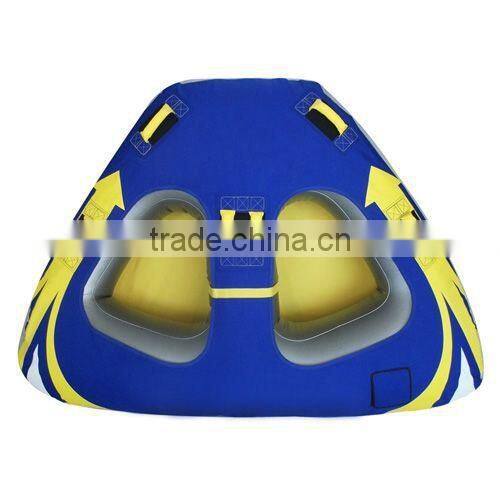 3 rider cold-resistant inflatable snow tube, hard bottom giant snow tube sled for family