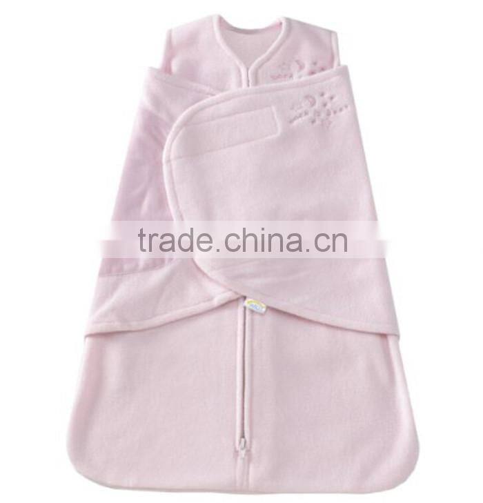 Sleeping Baby Fleece Swaddle Newborn Blanket Adjustable Infant Wrap