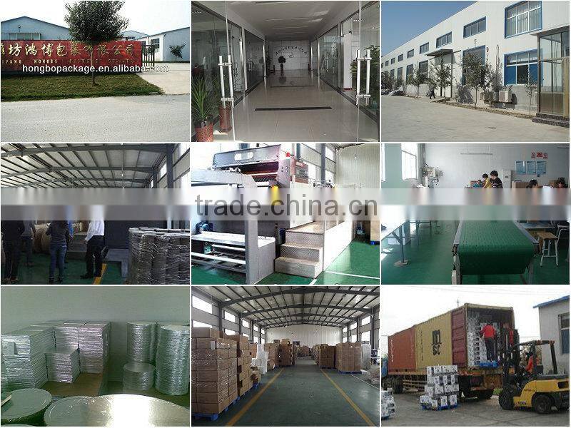 gold cardboard cake pad& cake base