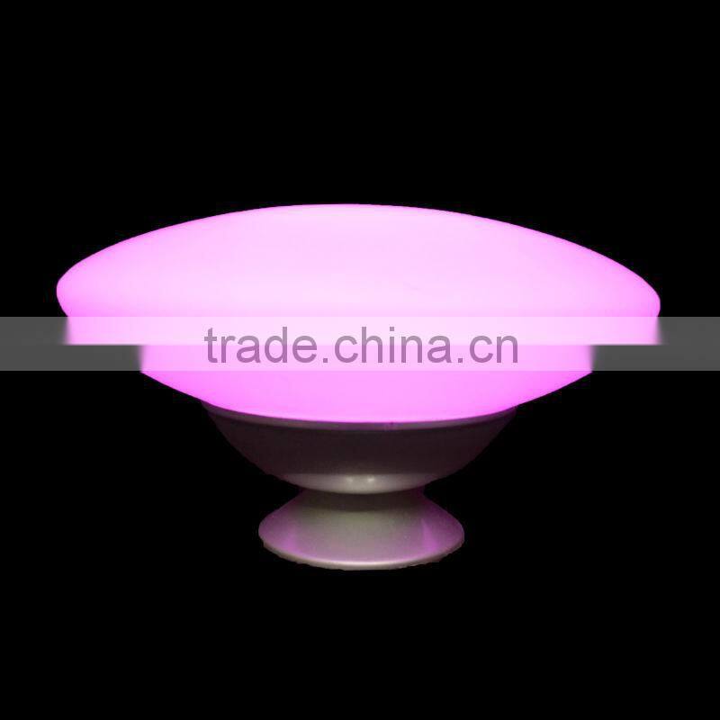 LED color changed glass table lamp