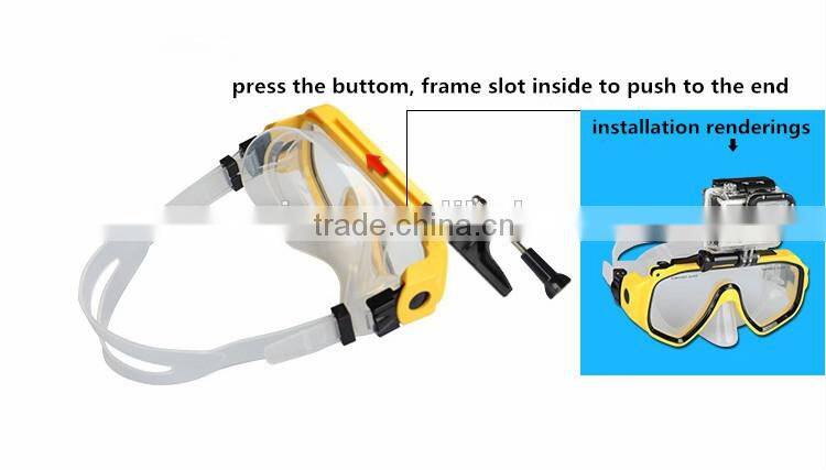new arrival go pro accessories,detachable diving mask custom swim goggles