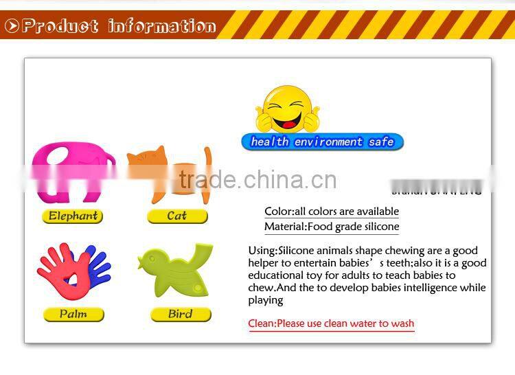 silicone pendant chew educational toys for kids