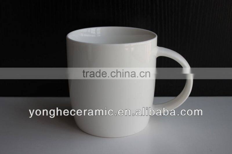 Factory Wholesale 12oz plain white coffee mugs