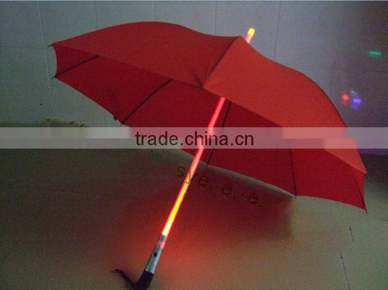 Colorful LED Lighting Umbrella with Torch