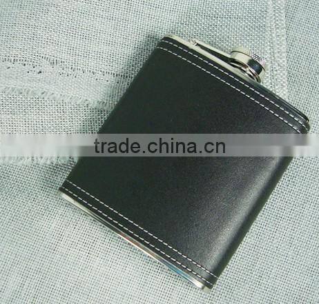 7oz stainless steel liquor hip flask with logo